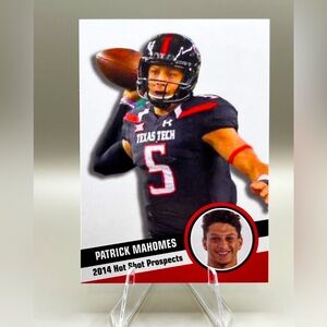2014 Patrick Mahomes Rookie Card - Hot Shot Prospects - Texas Tech - KC Chiefs
